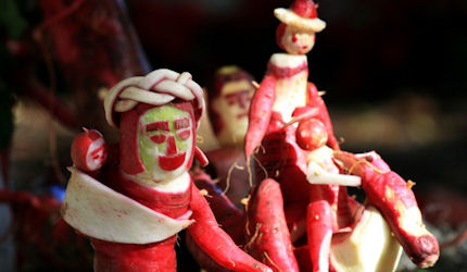 The humble radish is celebrated every December in Mexico
